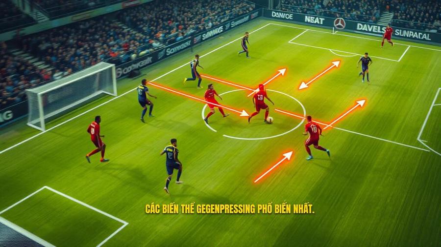 Các biến thể phổ biến của chiến thuật Gegenpressing