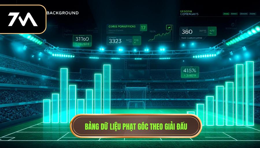 Bảng dữ liệu phạt góc theo giải đấu